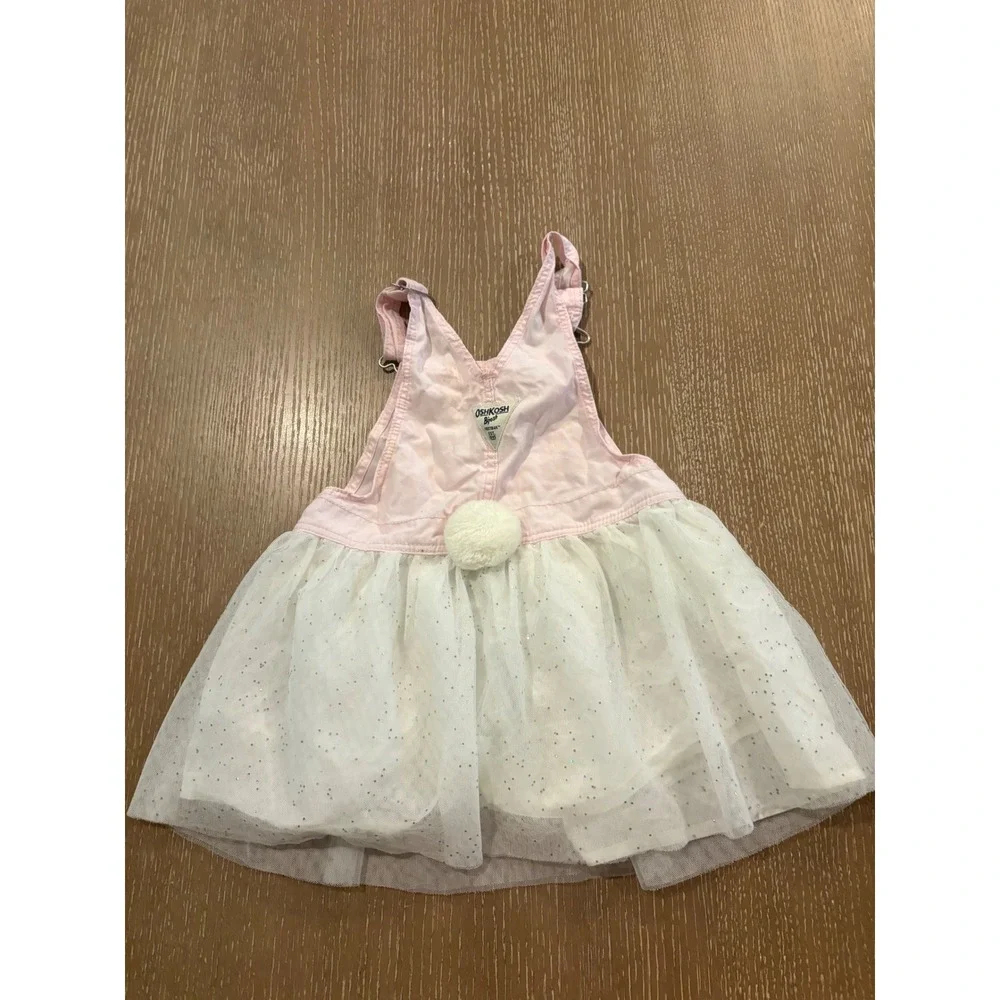 Girls 3T Dress Overall Lot OshKosh Old Navy Tulle Denim 3Pc Bundle